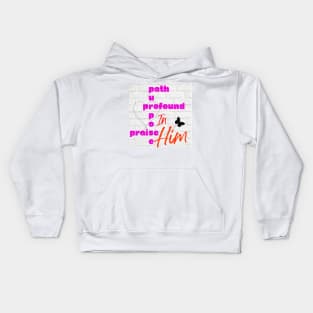 Praise crossword Kids Hoodie